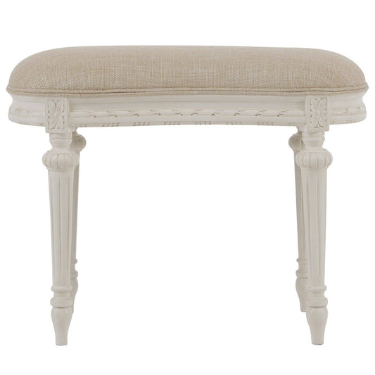 Melissa Cream Stool by French Market Collection - Maison de Kristine