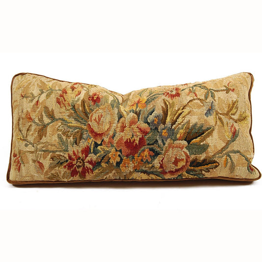 Brown Damask Cushion - Maison de Kristine