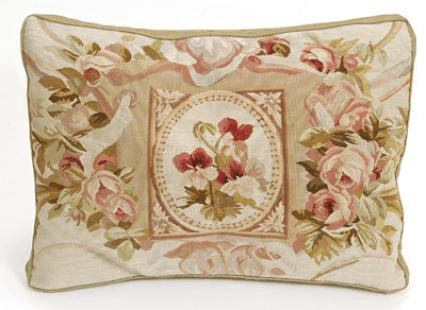 Pansy Boxed Aubusson Cushion for Alina Single Bench - Maison de Kristine