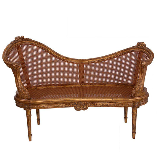 Heather Gold Settee - Maison de Kristine