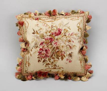 Aubusson Hollyhock Throw Pillow - Maison de Kristine