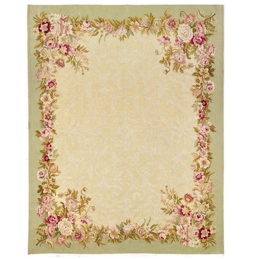 Damask Hollyhock Aubusson Rug - Maison de Kristine