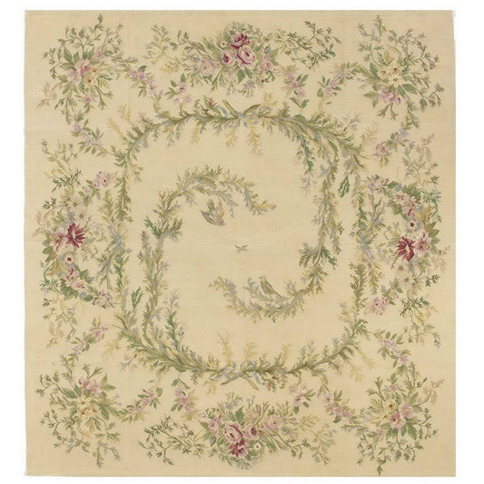 Square Creme Le Jardin Square Rug - Maison de Kristine