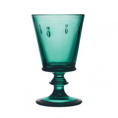 Bee Stemmed Wine Glasses in Emerald Green (Set of 6) - Maison de Kristine