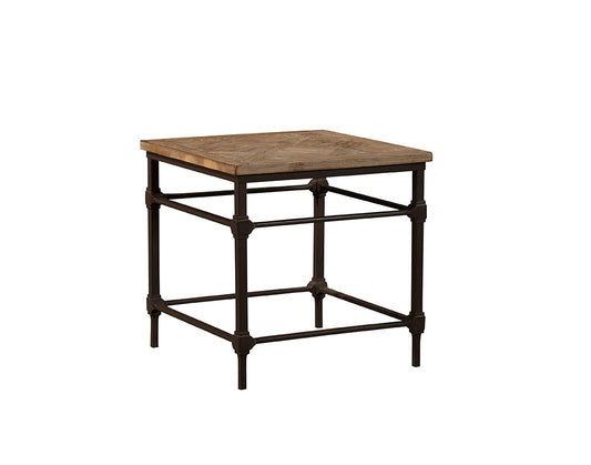 Coldiron Parquet End Table by Furniture Classics