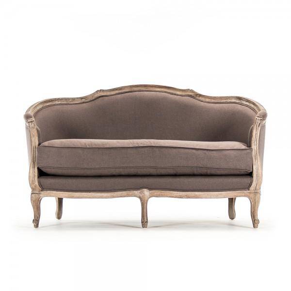 Maison Settee 2 Seat Aubergine Linen - Maison de Kristine