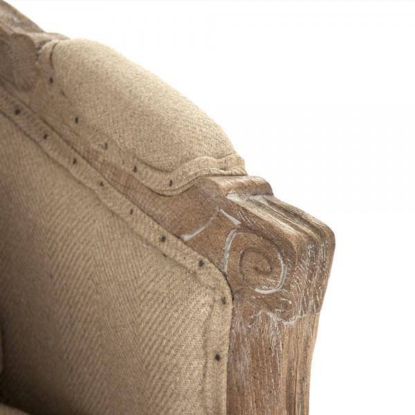 Maison Settee 2 Seat Hemp Linen Jute Back - Maison de Kristine