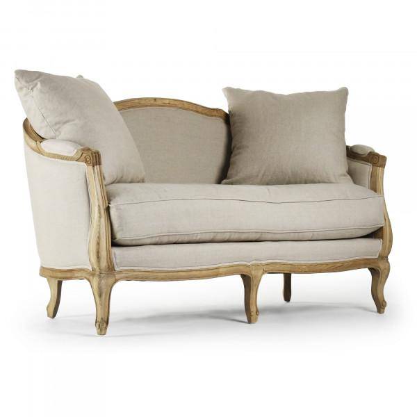 Maison Settee 2 Seat Natural Linen - Maison de Kristine